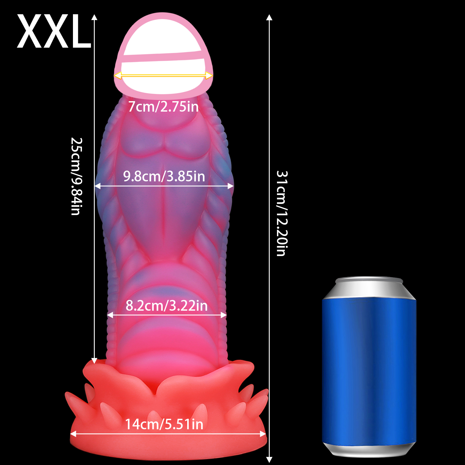 Huge Xxl Anal Plug Silicone Bi - Monstera Adansonii avaliação e preço