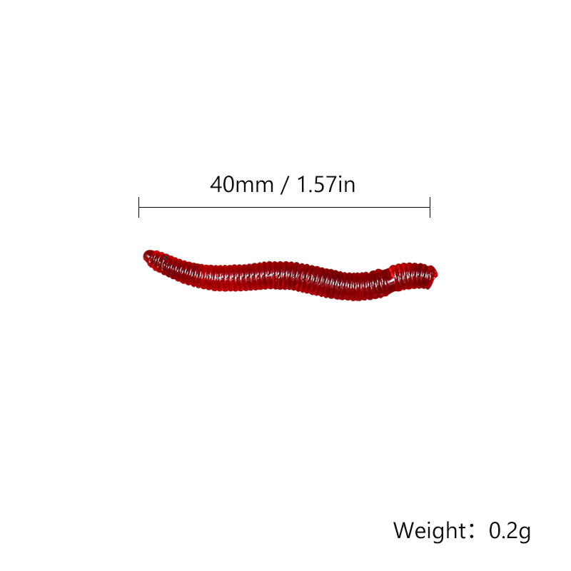 CIBO 50pcs-Artificial Red Worm - Aglaonema Red avaliação e preço