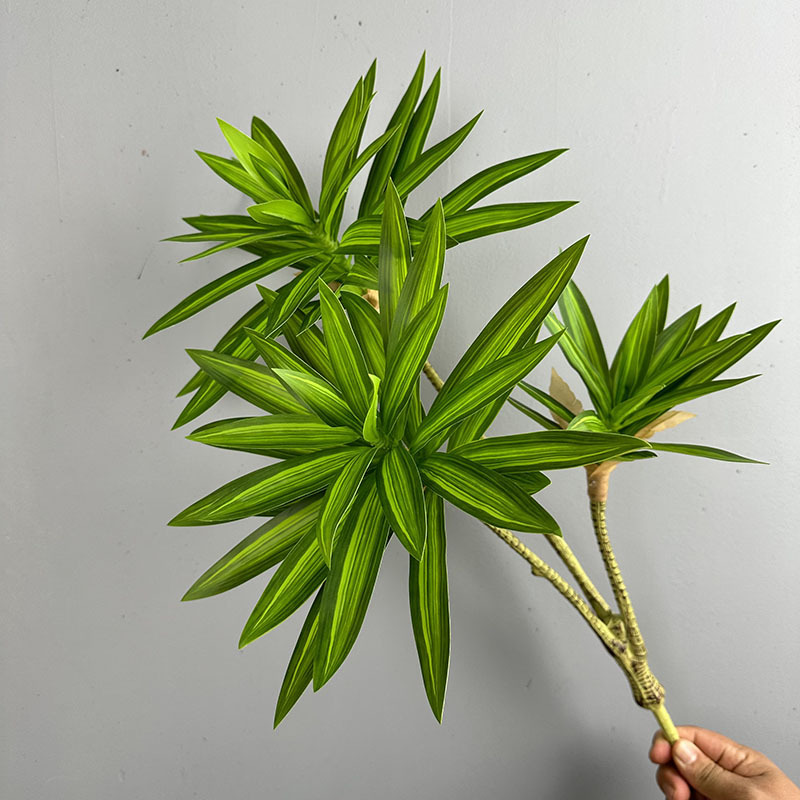 Simulated Green Plants 3 Heads - Dracaena Marginata avaliação e preço